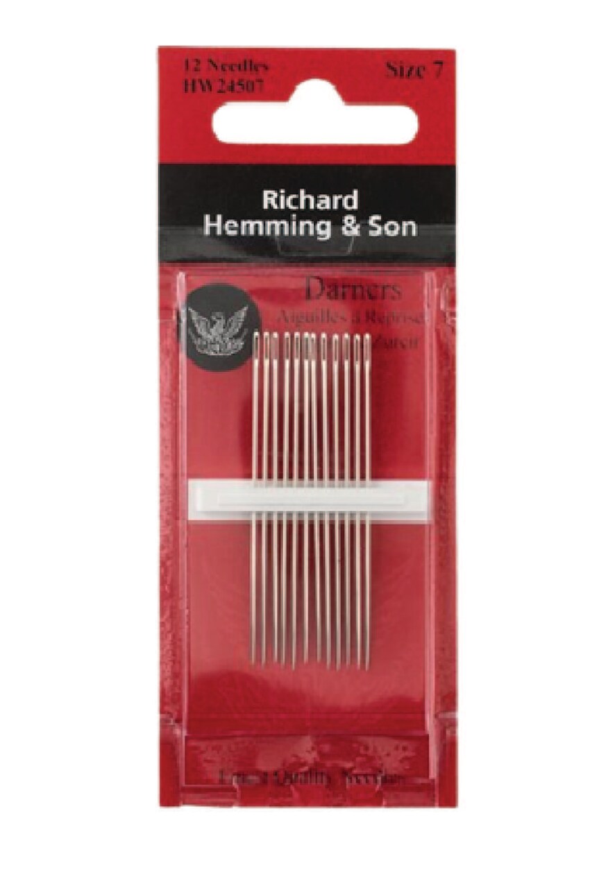 Hand Sewing Needles -- Darners --- Size 7 --- by Richard Hemming & Son®